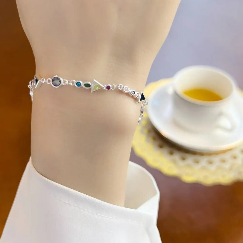 Armband mit farbigen Edelsteinen - Exception®