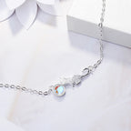 Armband Gourmette spielende Katze Silber