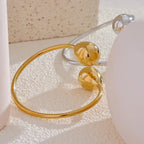 Charm-Gourmette-Armband Wassertropfen Gold
