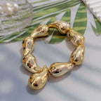 Elastisches Gourmette-Armband Wassertropfen