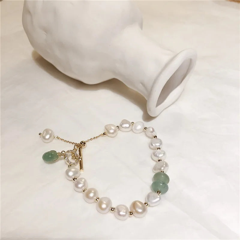 Armband für Damen aus natürlichen Perlen