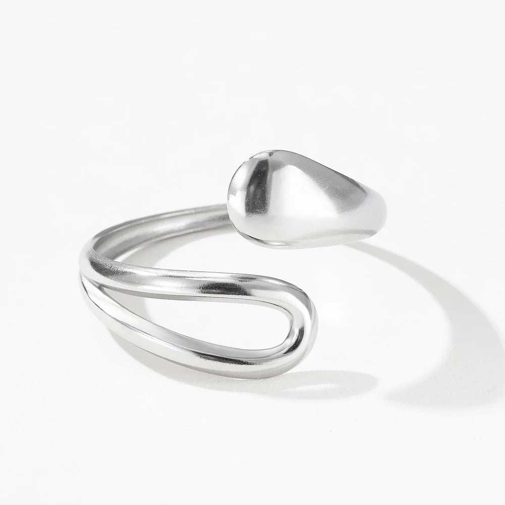 Elegantes Gourmet-Armband mit Wassertropfen Silber