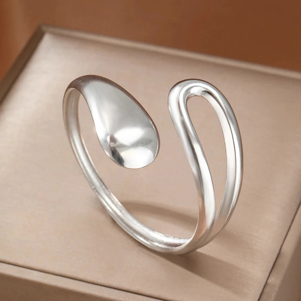 Elegantes Gourmet-Armband mit Wassertropfen Silber