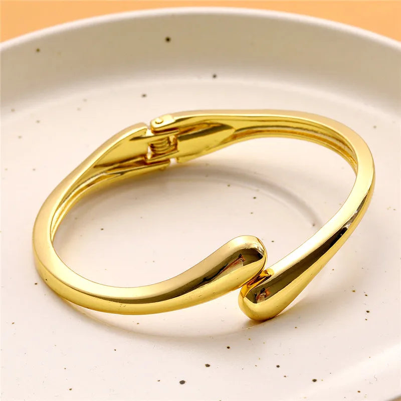 Feines Gourmet-Armband Wassertropfen Gold