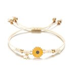 Armband Gourmette Margeritenblüte gelb