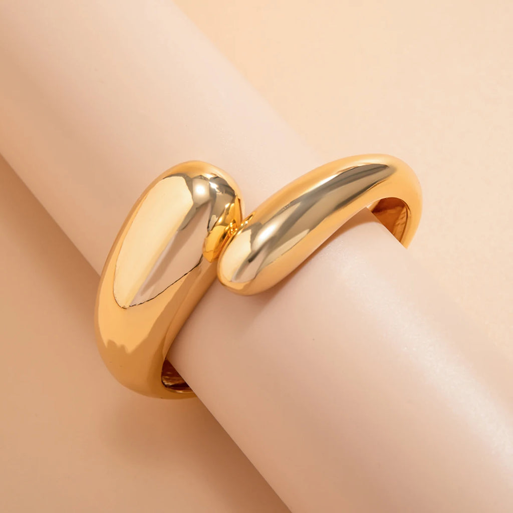 Armband Gourmette Wassertropfen Gold