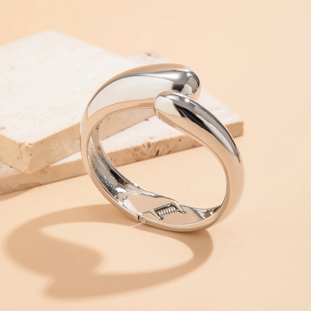 Armband Gourmette Wassertropfen Silber