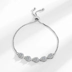Wassertropfen- und Zirkonia-Armband