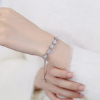 Wassertropfen- und Zirkonia-Armband