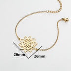 Lebensblume Mandala Armband Gourmette Dawapara Damen