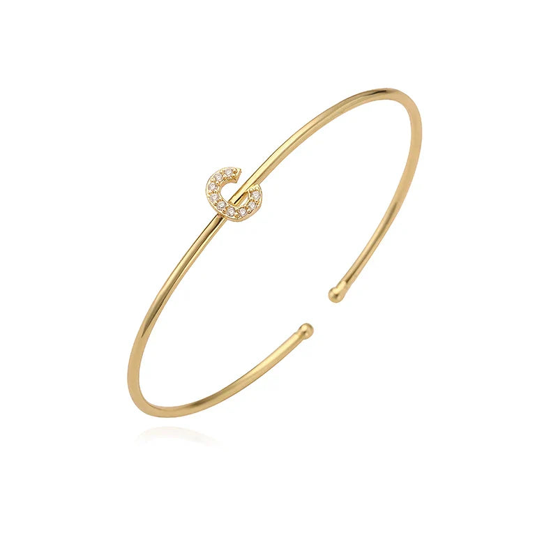 Minimalistisches Initialen-Armband c