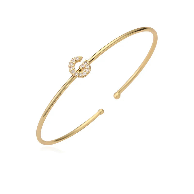 Minimalistisches Initialen-Armband g