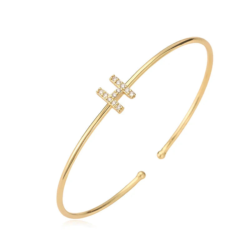 Minimalistisches Initialen-Armband h