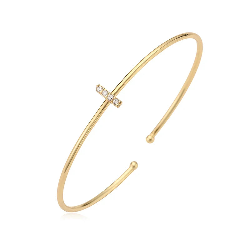 Minimalistisches Initialen-Armband i