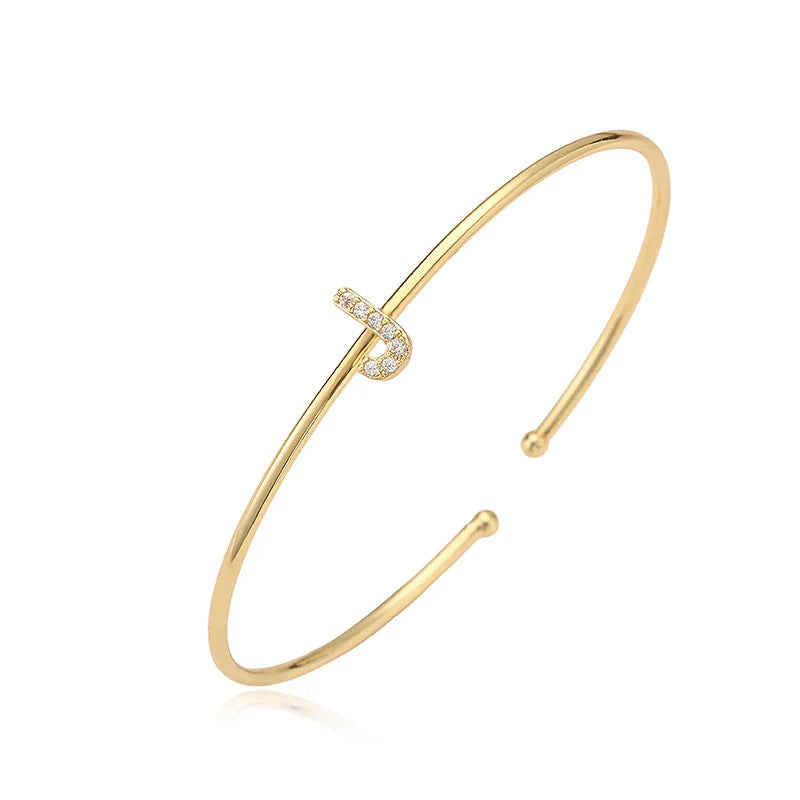Minimalistisches Initialen-Armband j