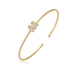 Minimalistisches Initialen-Armband m