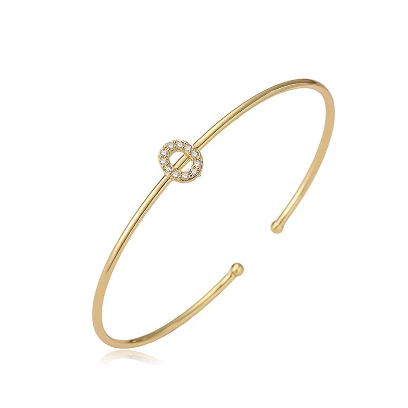 Minimalistisches Initialen-Armband o