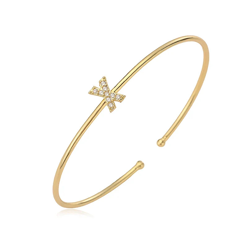 Minimalistisches Initialen-Armband x