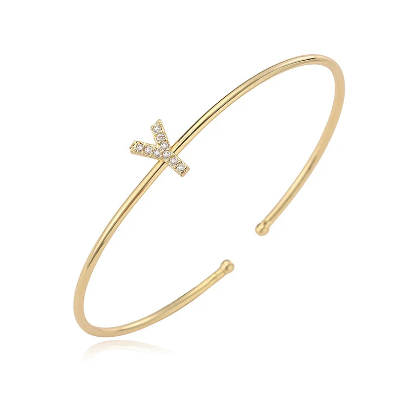 Minimalistisches Initialen-Armband y