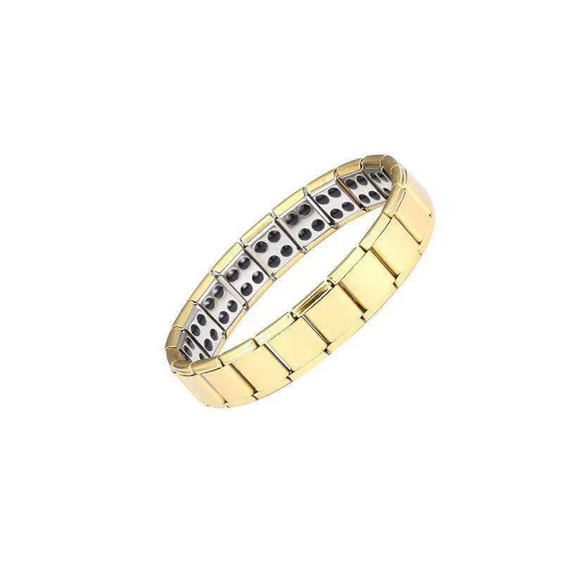Magnetisches Herrenarmband Anti-Stress Gold