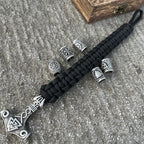 Mjolnir Armband - Thor Hammer Wikinger schwarz