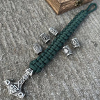Mjolnir Armband - Thor Hammer Wikinger grün 3 