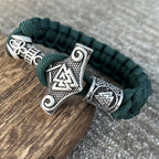 Mjolnir Armband - Thor Hammer Wikinger grün