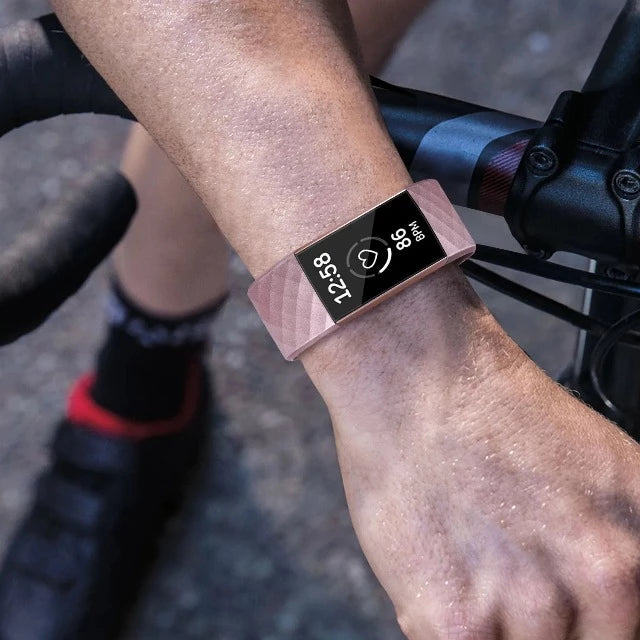 Fitbit Charge 3 & Charge 4 Armband roségold glitzernd