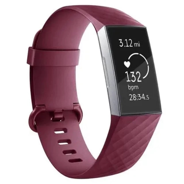 Fitbit Charge 3 & Charge 4 Uhrenarmband bordeaux