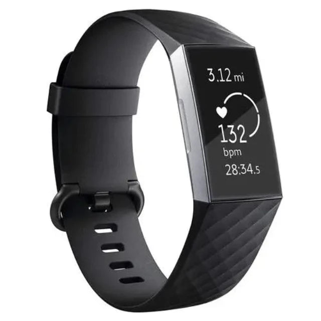 Fitbit Charge 3 & Charge 4 Armband schwarz