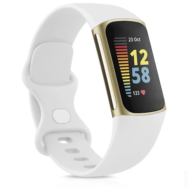 Armband für Fitbit Charge 5 Uhr weiß