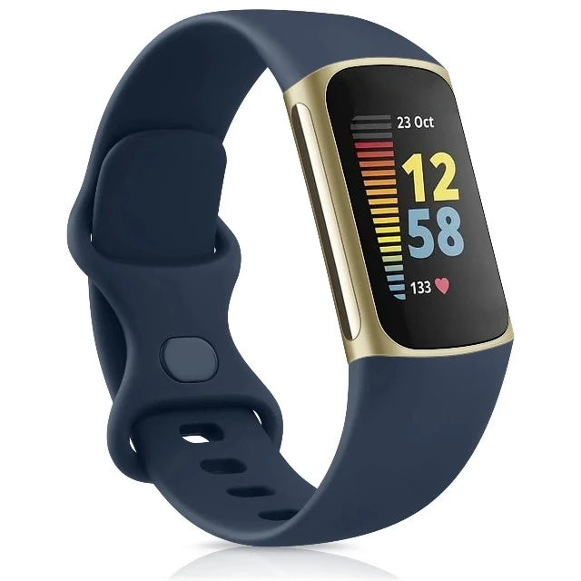 Armband für Fitbit Charge 5 Uhr marineblau