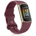 Armband für Fitbit Charge 5 Uhr bordeaux