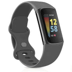 Armband für Fitbit Charge 5 Uhr grau