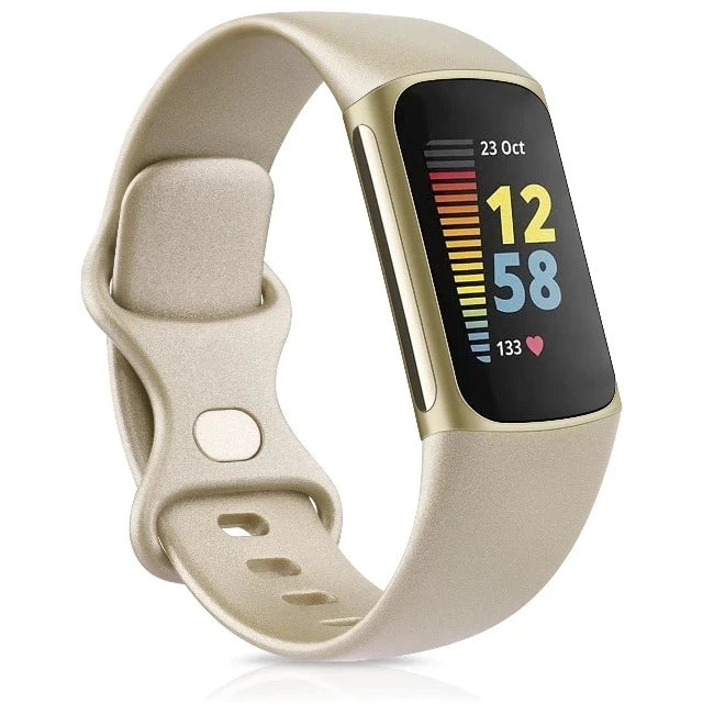 Armband für Fitbit Charge 5 Uhr gold