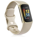 Armband für Fitbit Charge 5 Uhr gold