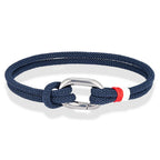 Geflochtenes nautisches Armband aus Seil mit Knoten für Herren oder Damen 