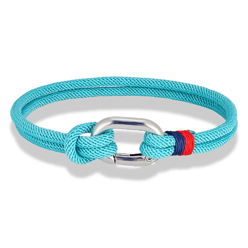Geflochtenes nautisches Armband aus Seil mit Knoten für Herren oder Damen 