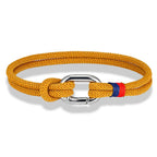 Nautisches Armband aus geflochtener Kordel mit Knoten für Herren oder Damen, gelb