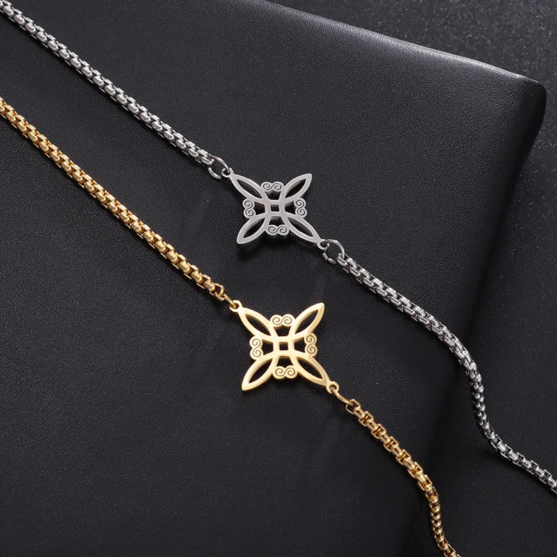 Hexenknoten Armband Gold oder Silber