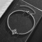 Silberarmband Hexenknoten