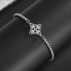 Silberarmband Hexenknoten