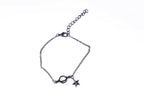 Schwarzes Armband mit Stern