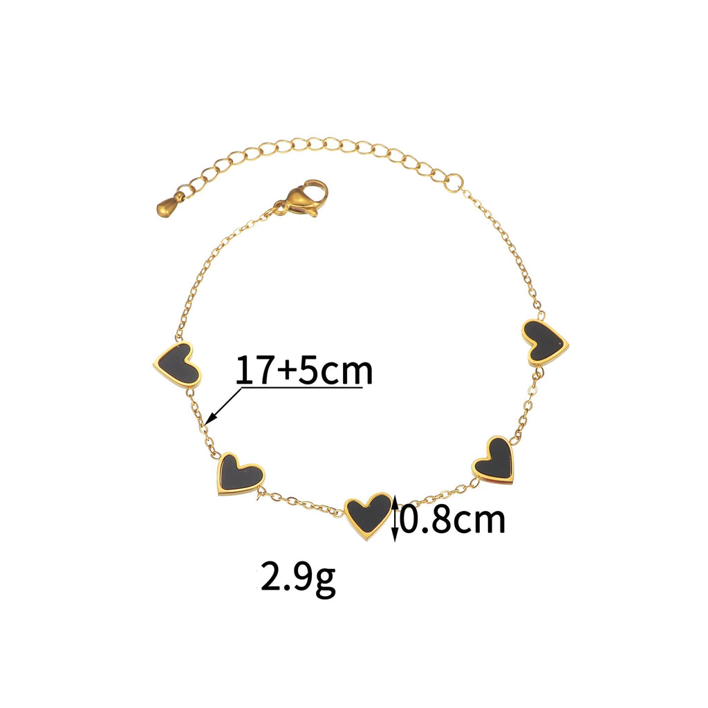 Armband mit Herz-Farbmuster