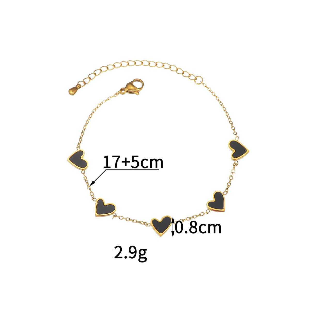 Armband mit Herz-Farbmuster