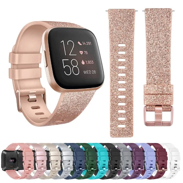 Glitzerarmband für Fitbit Versa 1 Versa 2 Uhr