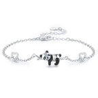 Silbernes Panda-Armband