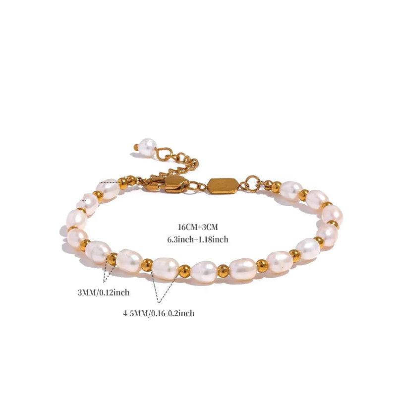 Armband mit Süßwasserperle