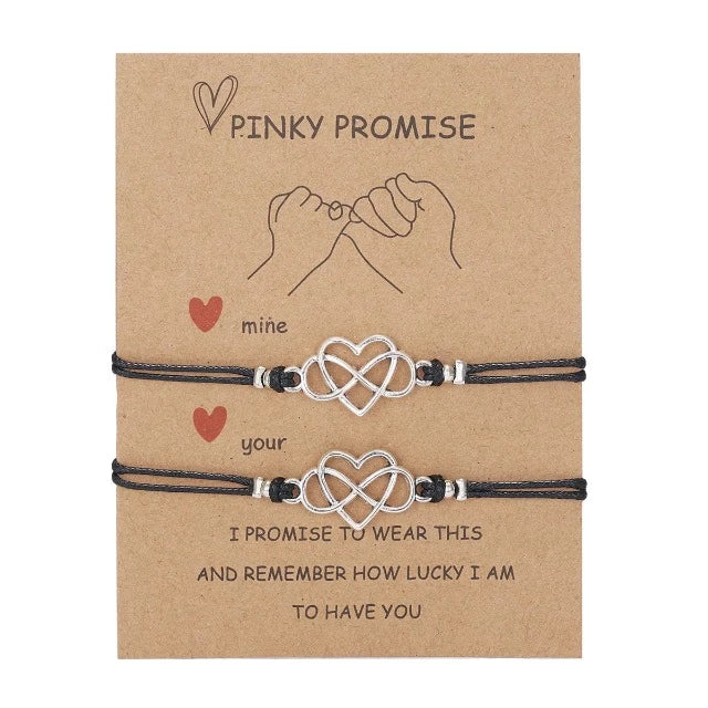 Armband für Liebespaar (2er Set Armbänder) Unendliches Herz