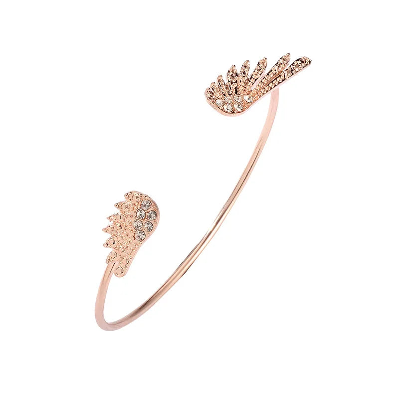 Damenarmband Engelsflügel Roségold